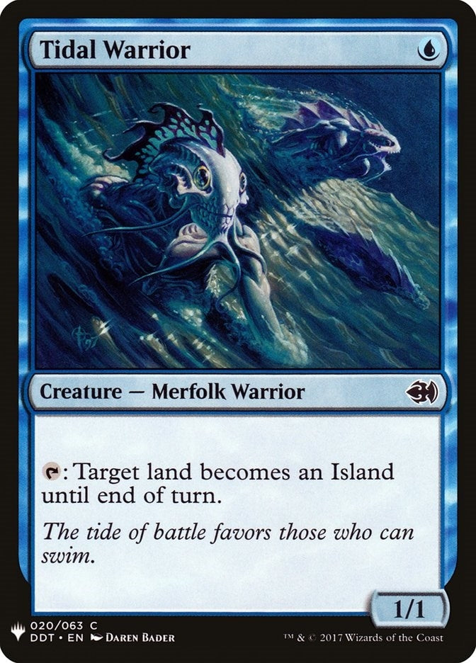 Image for Tidal Warrior (20) (LIST) - Magic: The Gathering