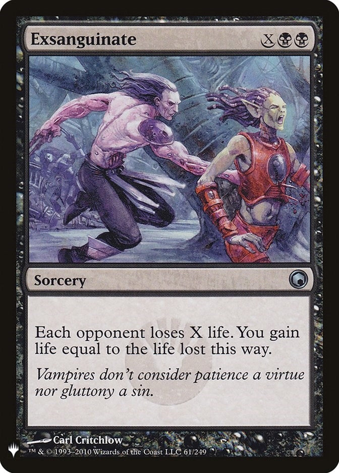 Image for Exsanguinate (61) (LIST) - Magic: The Gathering
