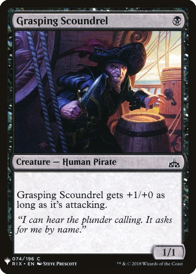 Image for Grasping Scoundrel (74) (LIST) - Magic: The Gathering