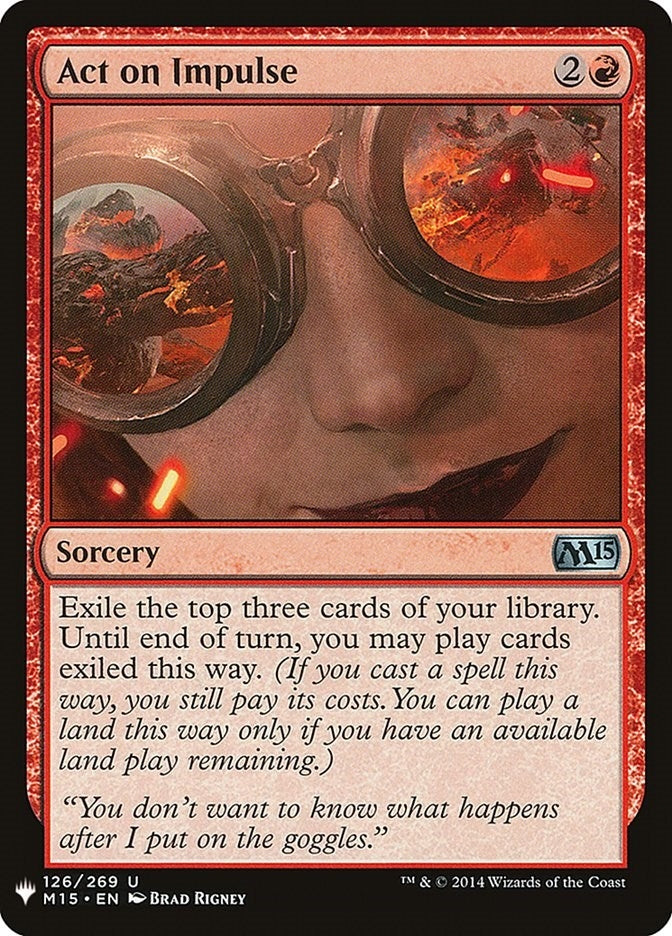 Image for Act on Impulse (126) (LIST) - Magic: The Gathering