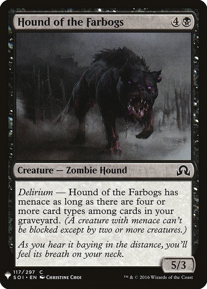 Image for Hound of the Farbogs (117) (LIST) - Magic: The Gathering