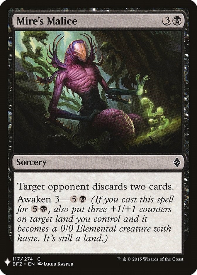 Image for Mire's Malice (117) (LIST) - Magic: The Gathering
