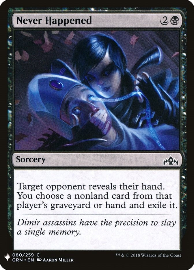 Image for Never Happened (80) (LIST) - Magic: The Gathering