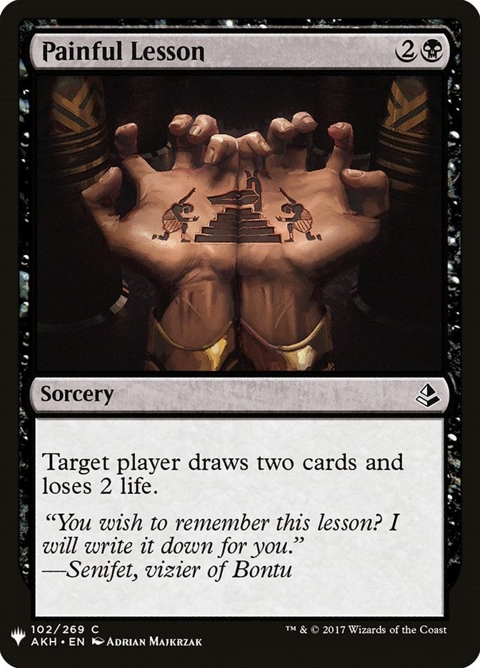 Image for Painful Lesson (AKH) (102) - Magic: The Gathering
