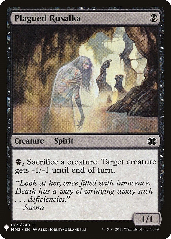 Image for Plagued Rusalka (89) (LIST) - Magic: The Gathering