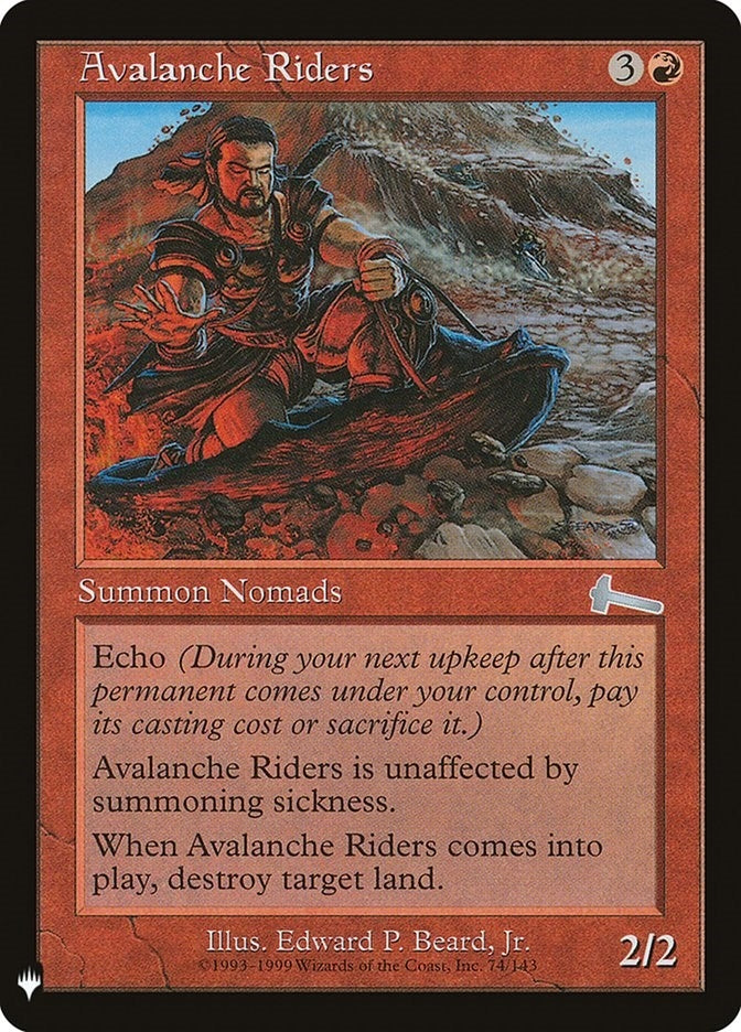 Image for Avalanche Riders (74) (LIST) - Magic: The Gathering
