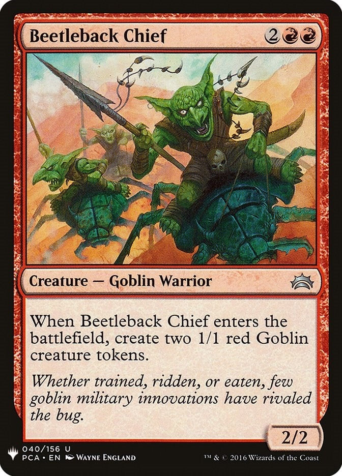 Image for Beetleback Chief (40) (LIST) - Magic: The Gathering