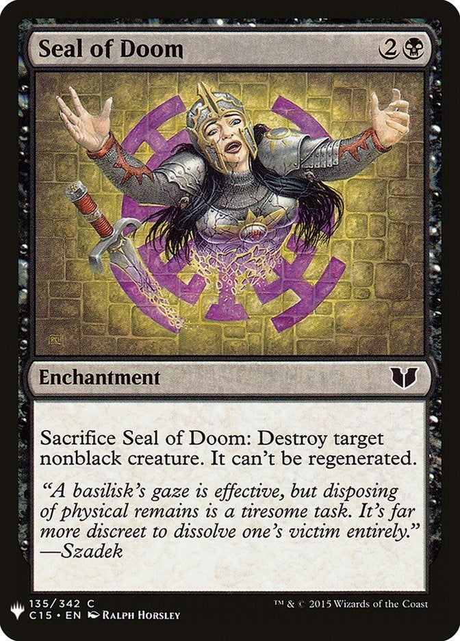 Image for Seal of Doom (135) - Magic: The Gathering