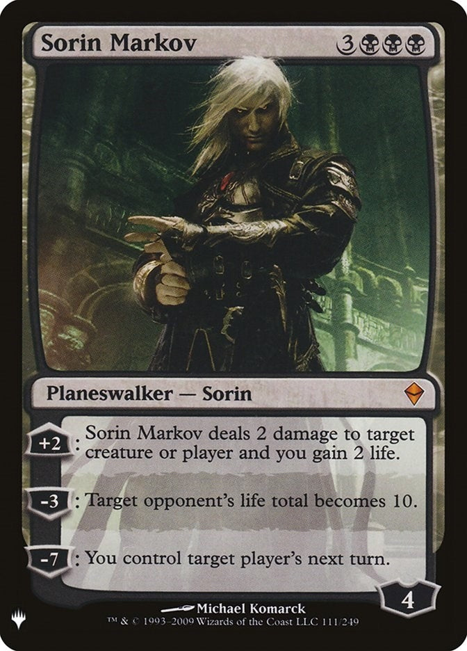 Image for Sorin Markov (ZEN) (111) - Magic: The Gathering