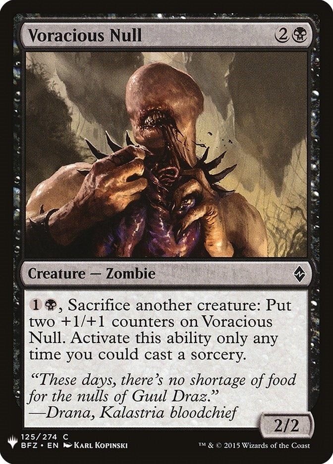 Image for Voracious Null (125) - Magic: The Gathering