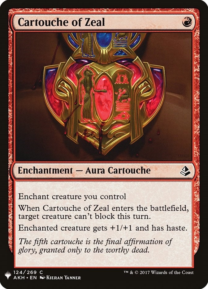 Image for Cartouche of Zeal (124) (LIST) - Magic: The Gathering