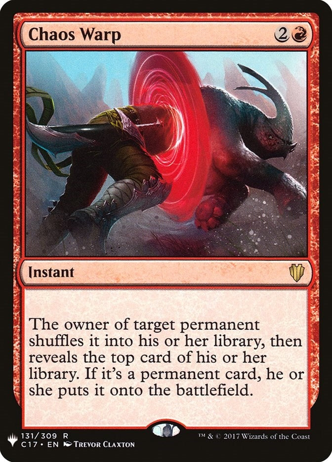 Image for Chaos Warp (C17) (131/309) - Magic: The Gathering