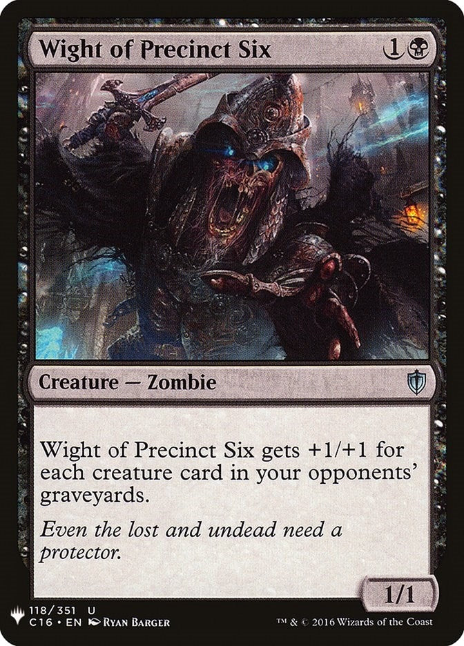 Image for Wight of Precinct Six (118) (LIST) - Magic: The Gathering
