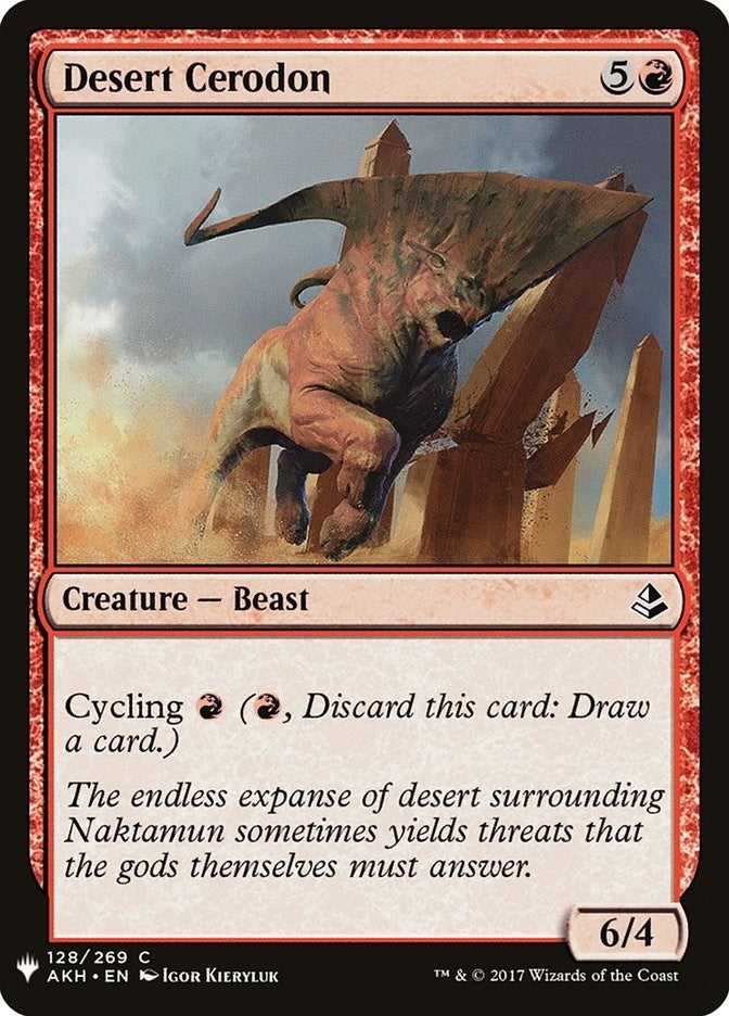 Image for Desert Cerodon (128) (LIST) - Magic: The Gathering