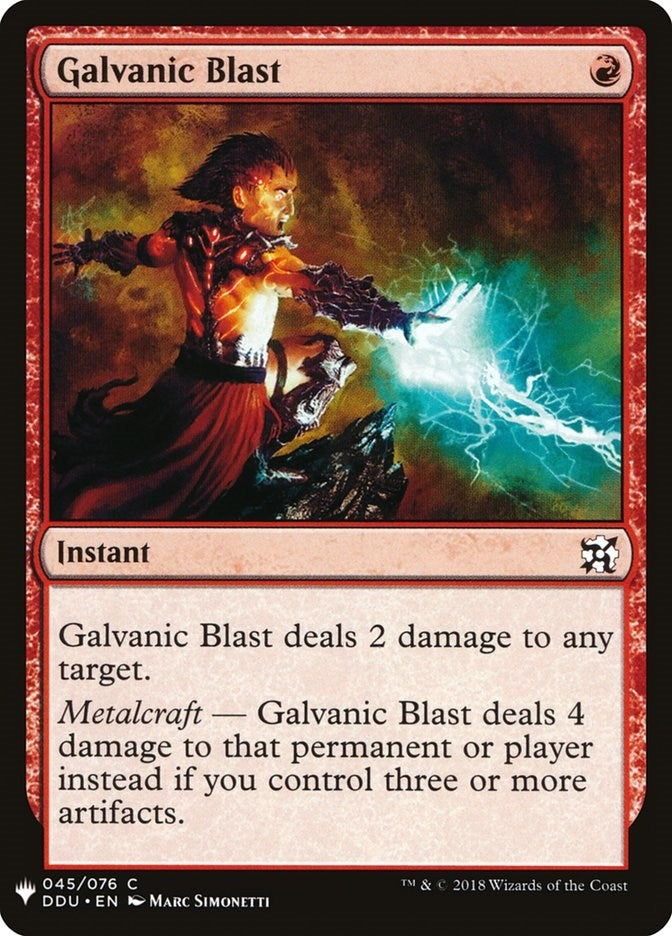 Image for Galvanic Blast (45) - Magic: The Gathering