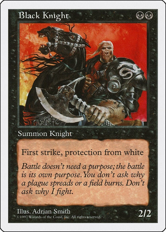 Image for Black Knight - Magic: The Gathering