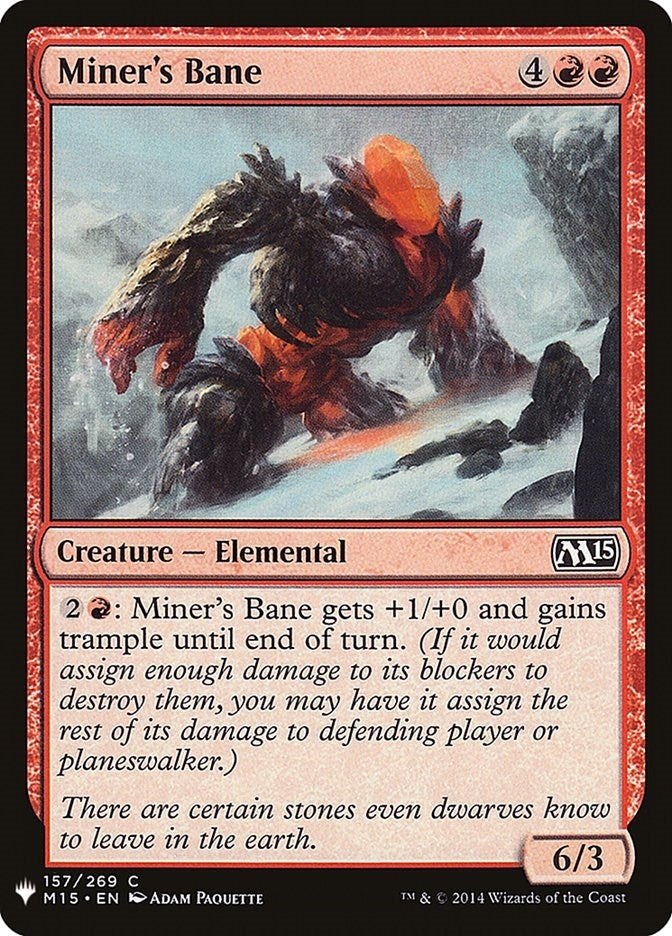 Image for Miner's Bane (157) - Magic: The Gathering
