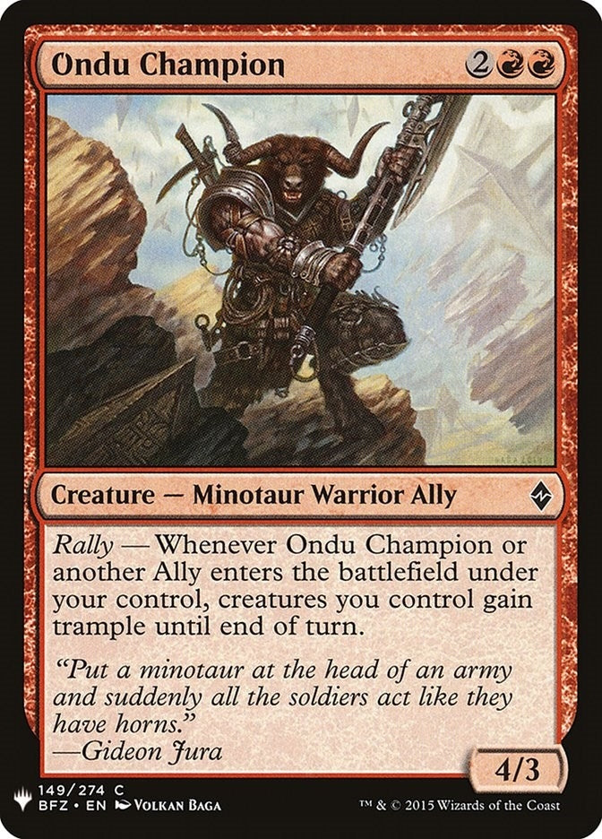 Image for Ondu Champion (149) - Magic: The Gathering