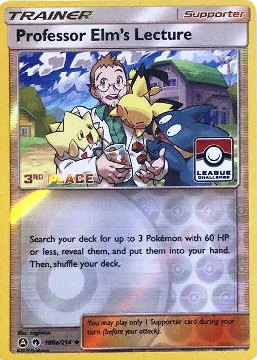 Image for Professor Elm's Lecture - 188a/214 (League Challenge) [3rd Place] (188a/214) (PR) - Pokemon