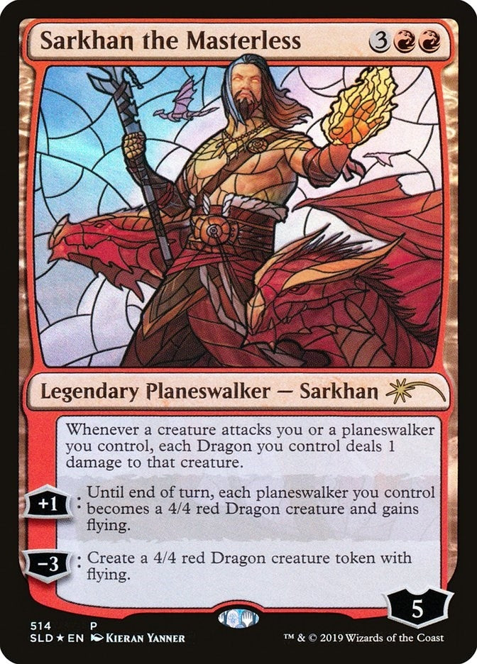 Image for Sarkhan the Masterless (Stained Glass) (514) - Magic: The Gathering
