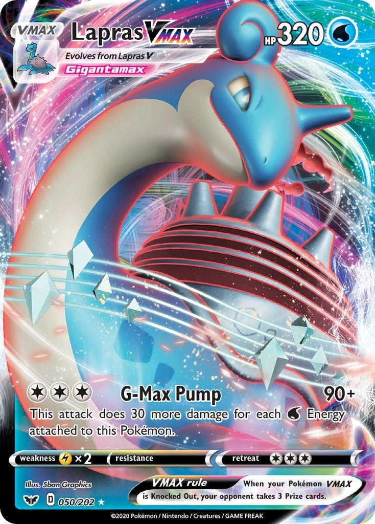 Image for Lapras VMAX (050/202) (SWSH01) - Pokemon