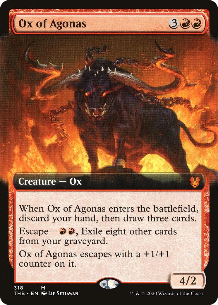Image for Ox of Agonas (Extended Art) (318) - Magic: The Gathering