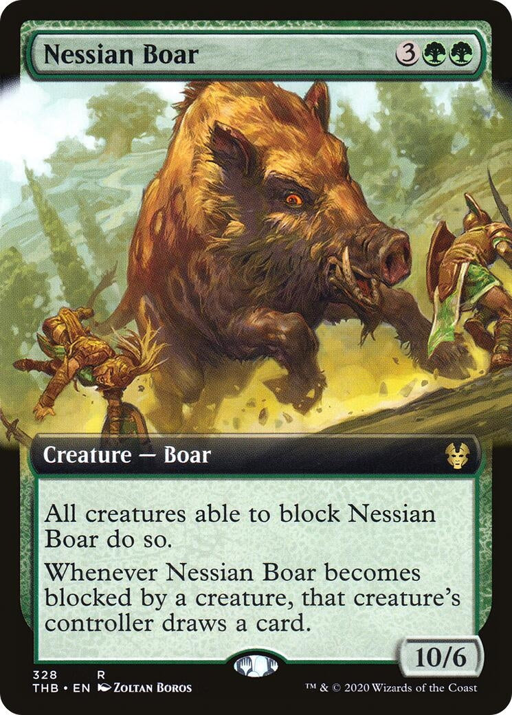 Image for Nessian Boar (Extended Art) (328) - Magic: The Gathering