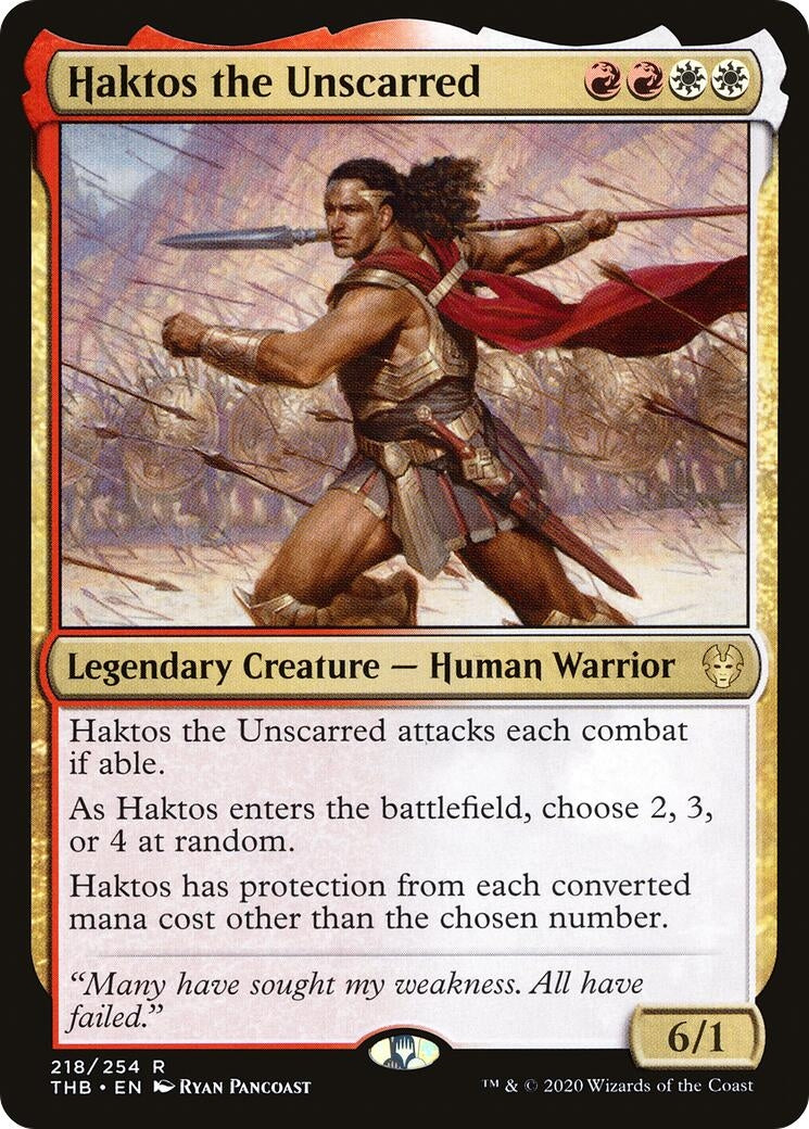 Image for Haktos the Unscarred (218) - Magic: The Gathering