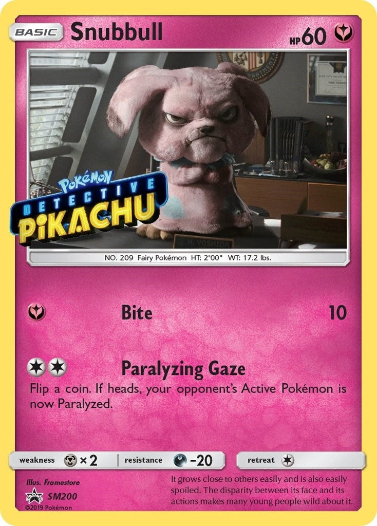 Image for Snubbull - SM200 (Detective Pikachu Stamped) (SM200) (SMP) - Pokemon