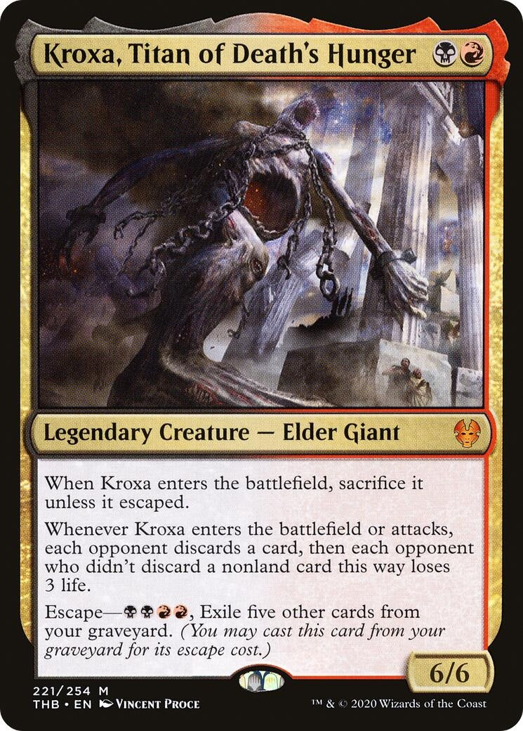 Image for Kroxa, Titan of Death's Hunger (221) - Magic: The Gathering
