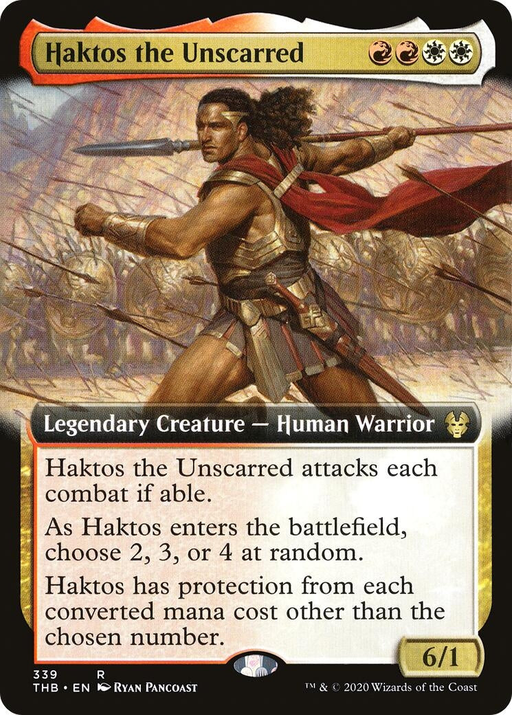 Image for Haktos the Unscarred (Extended Art) (339) - Magic: The Gathering