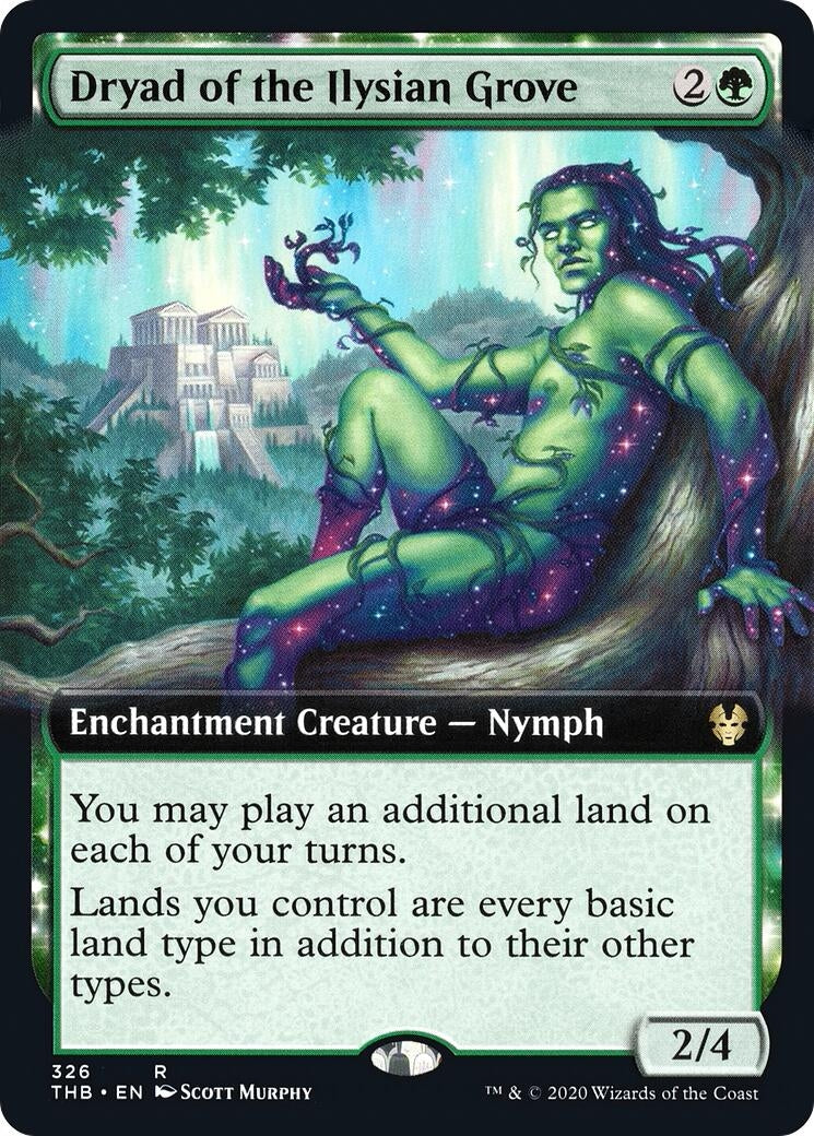 Image for Dryad of the Ilysian Grove (Extended Art) (326) - Magic: The Gathering