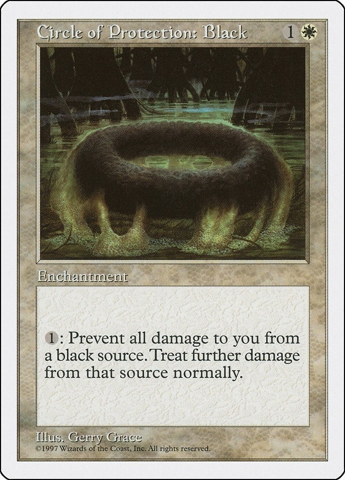 Image for Circle of Protection: Black - Magic: The Gathering