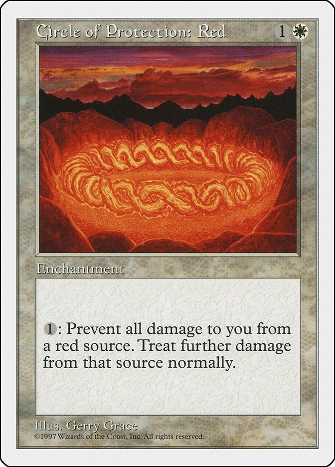 Image for Circle of Protection: Red - Magic: The Gathering