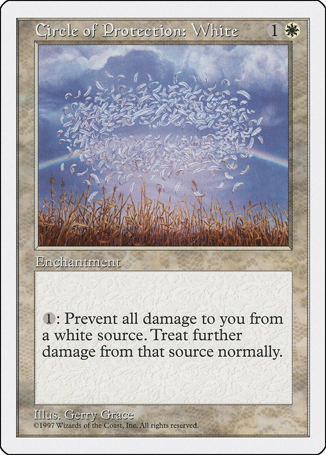Image for Circle of Protection: White - Magic: The Gathering