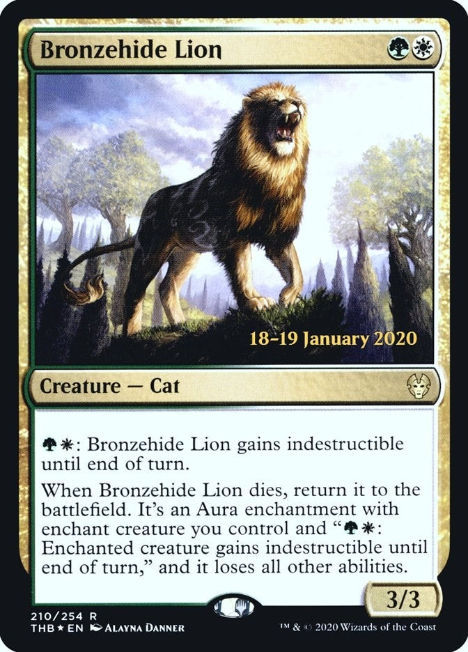 Image for Bronzehide Lion (210) - Magic: The Gathering
