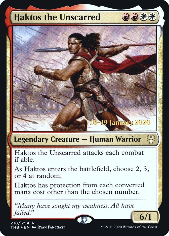Image for Haktos the Unscarred (218) - Magic: The Gathering