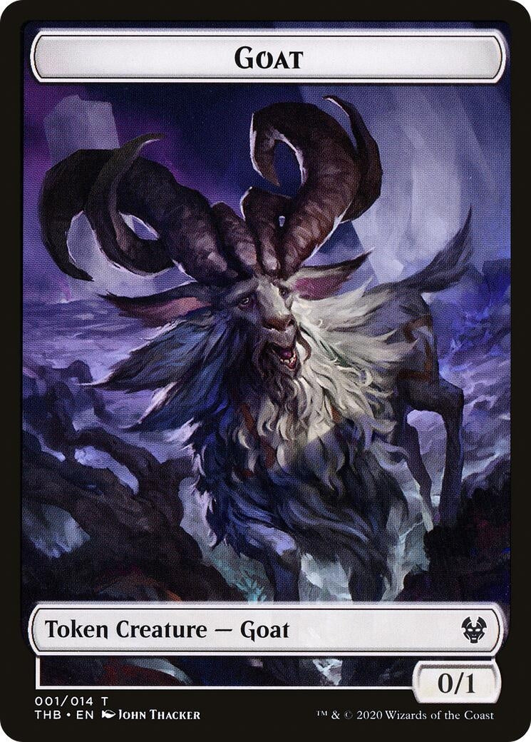 Image for Goat // Human Soldier Double-Sided Token (1 // 2) - Magic: The Gathering