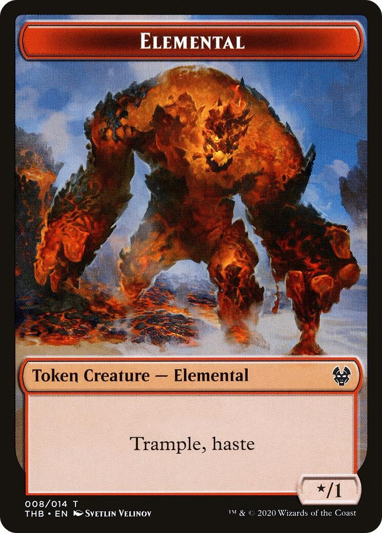 Image for Elemental // Satyr Double-Sided Token (8 // 9) (THB) - Magic: The Gathering