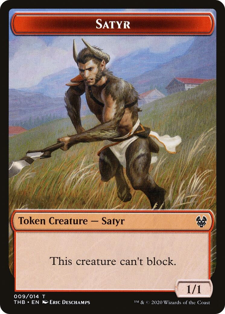 Image for Satyr // Nightmare Double-Sided Token (9 // 12) - Magic: The Gathering
