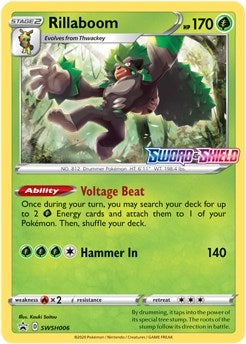 Image for Rillaboom - SWSH006 (Prerelease) (SWSH006) (SWSD) - Pokemon