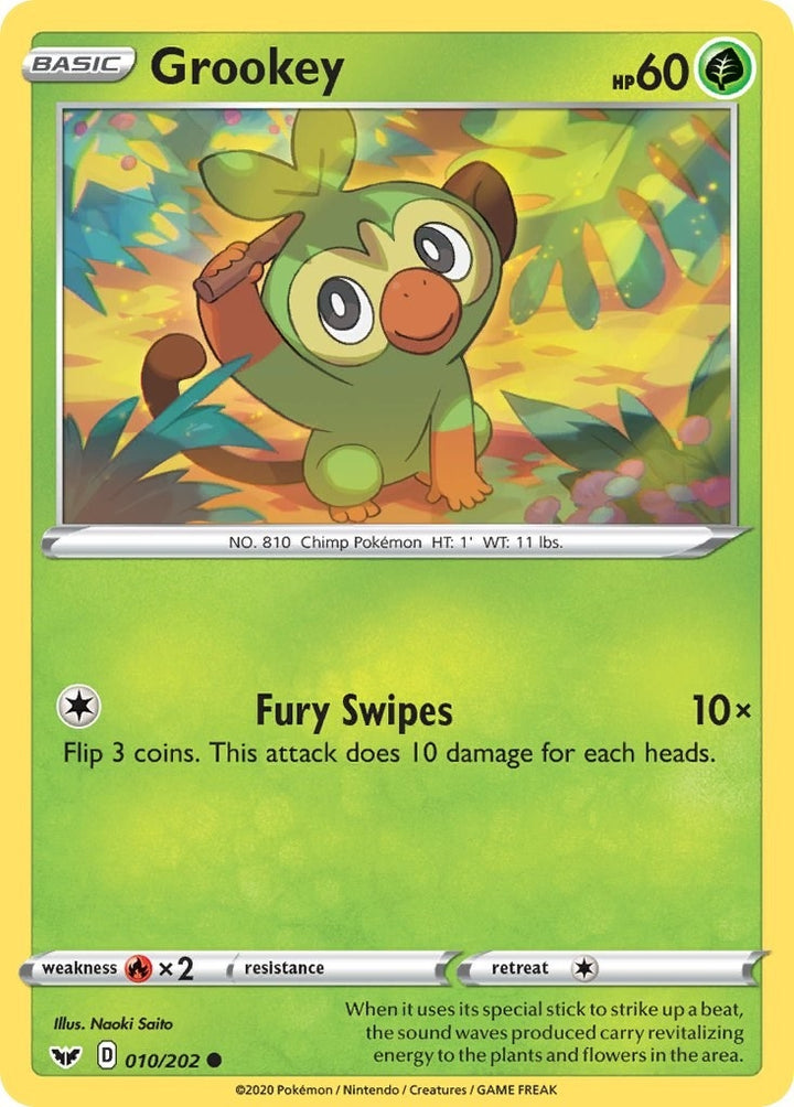 Image for Grookey (010) (010/202) (SWSH01) - Pokemon