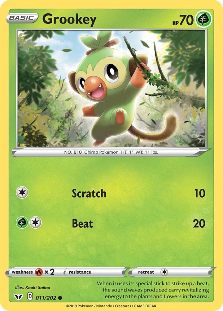 Image for Grookey (011) (011/202) (SWSH01) - Pokemon