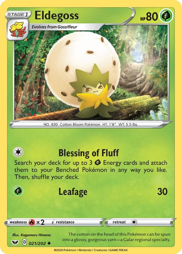 Image for Eldegoss (021/202) (SWSH01) - Pokemon