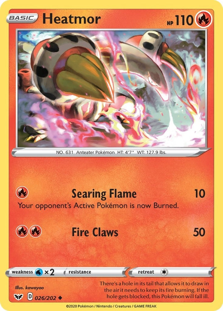 Image for Heatmor (026/202) (SWSH01) - Pokemon