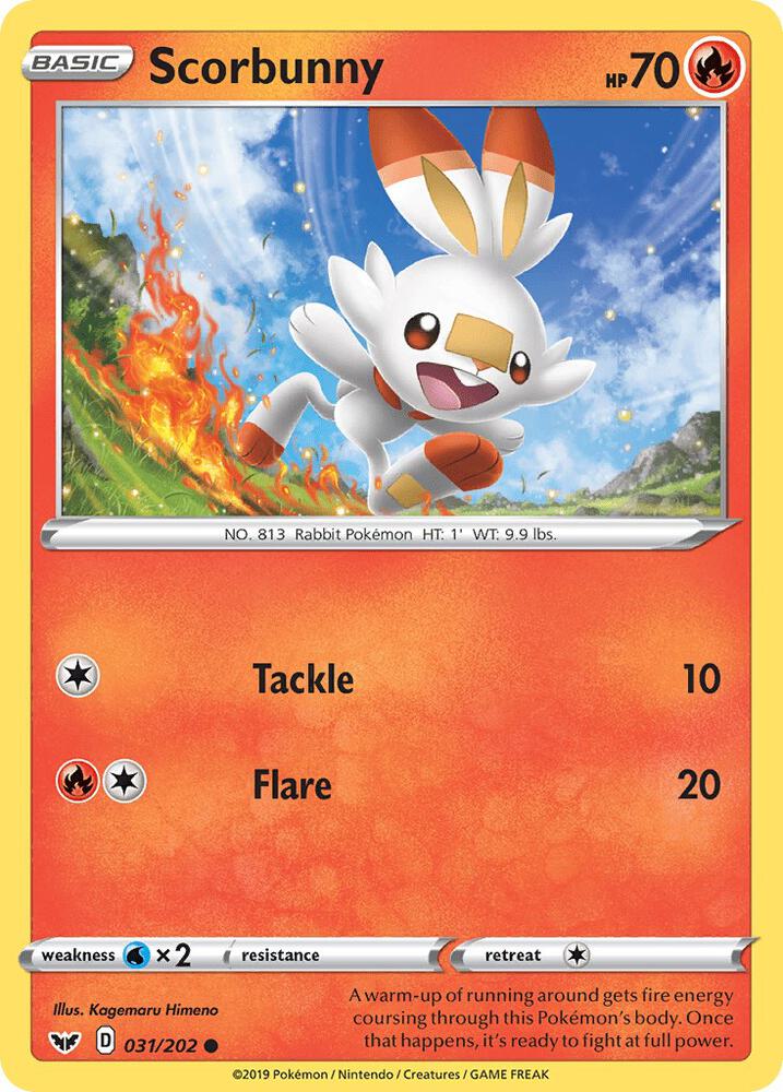 Image for Scorbunny (031) (031/202) (SWSH01) - Pokemon
