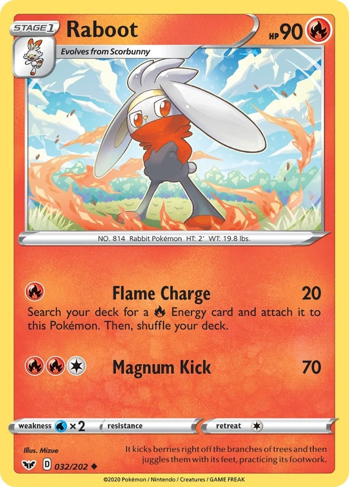 Image for Raboot (032) (032/202) (SWSH01) - Pokemon