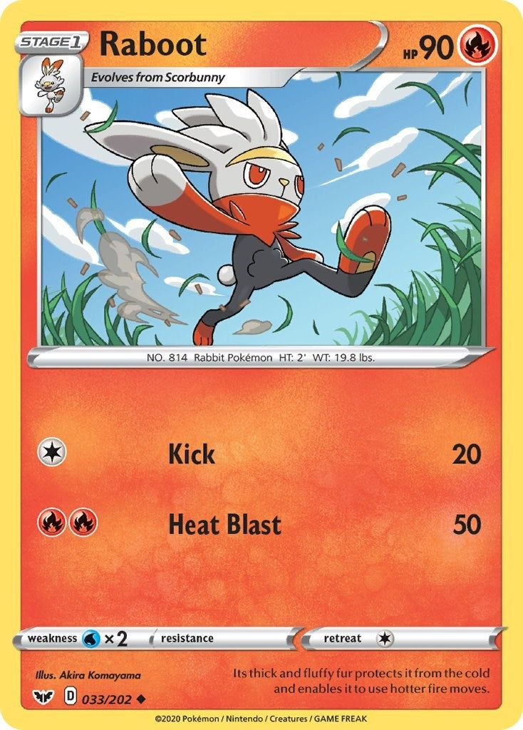 Image for Raboot (033) (033/202) (SWSH01) - Pokemon