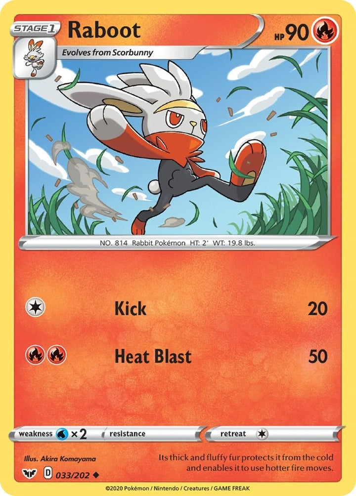 Image for Raboot (033) (033/202) (SWSH01) - Pokemon
