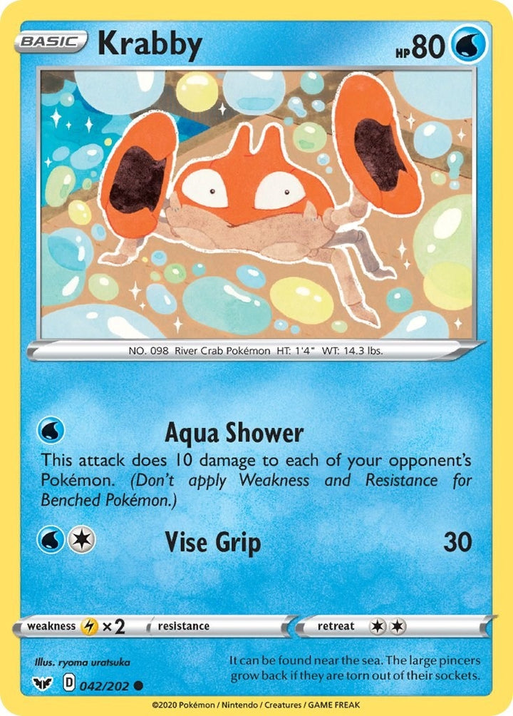 Image for Krabby (042) (042/202) (SWSH01) - Pokemon